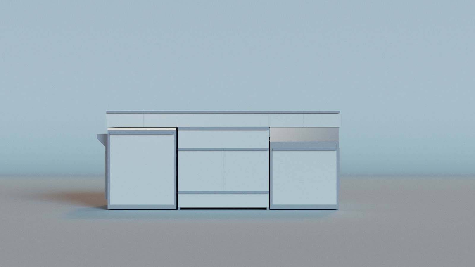 Kangaroo Island folded away into one clean cabinet line